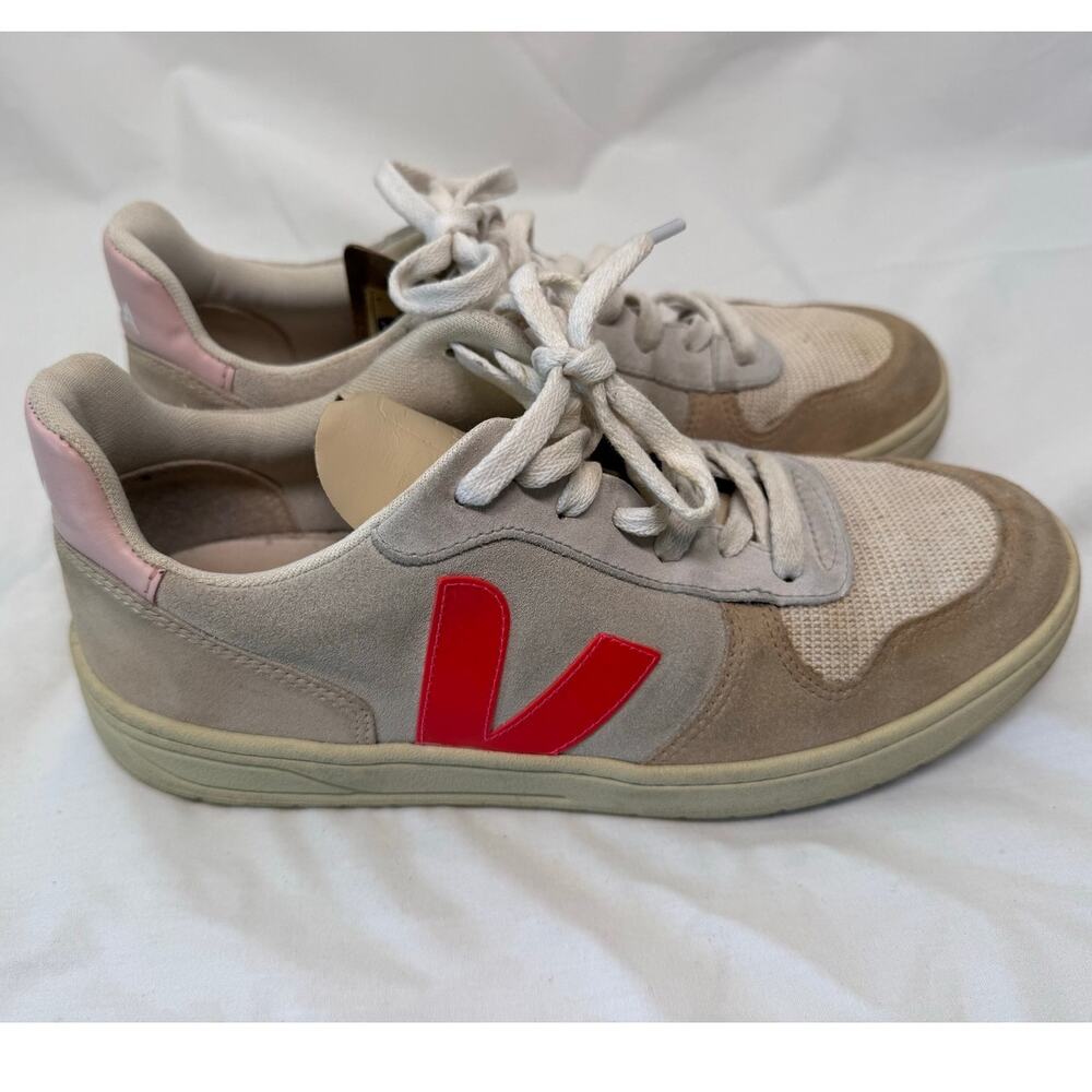 VEjA V-10 B Mesh Sneakers Natural Rose, Size 10 - Picture 4 of 7